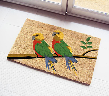 PVC Tufted Coir Mats - Natural Printed